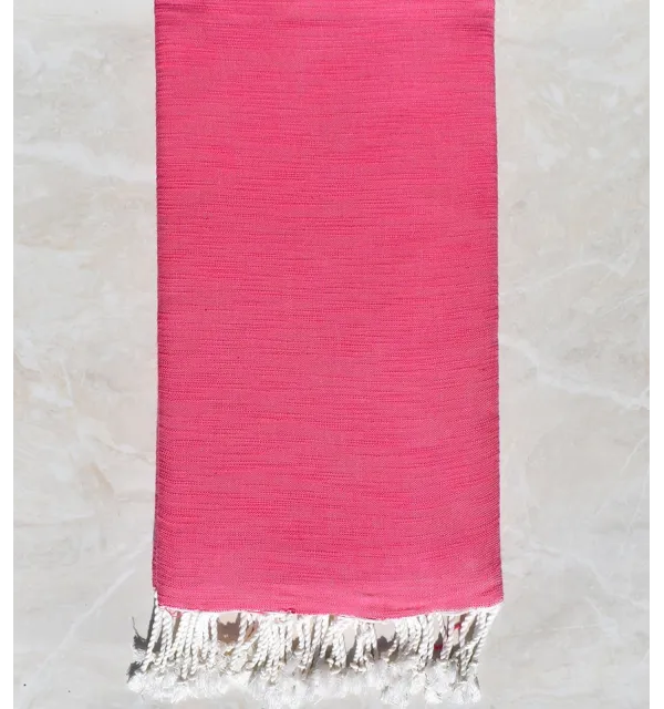 Jeté flammé rose 