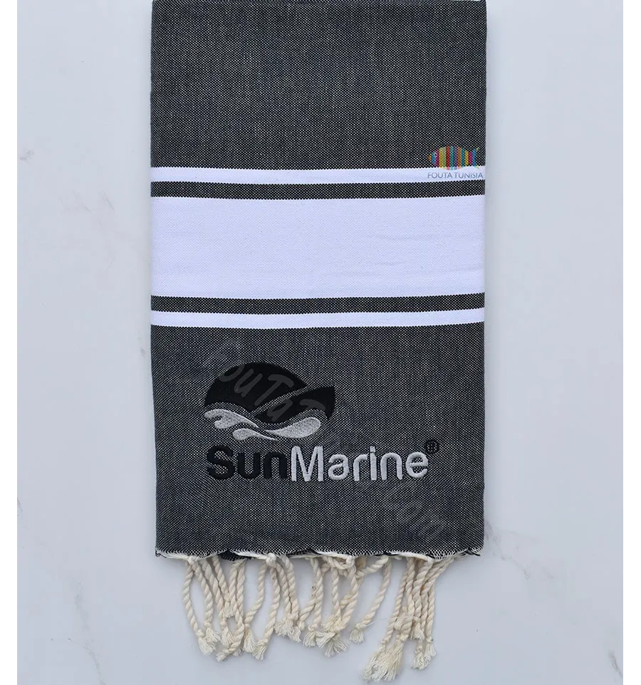 Fouta plate brodée Sun Marine 