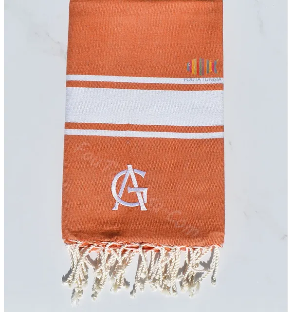 Fouta broderie Annick Goutal 