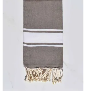 Fouta Plate beige sienne 