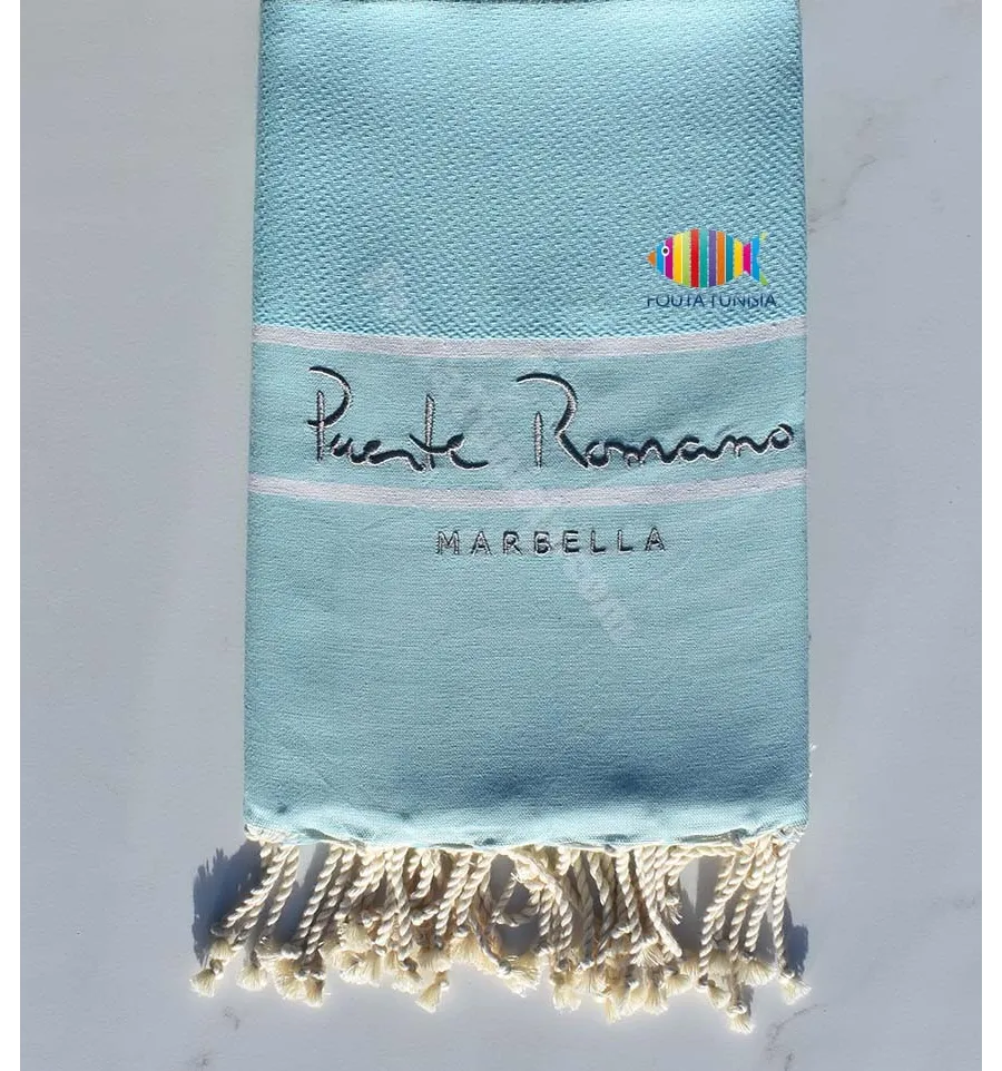 Fouta chevron brodée MARBELLA 