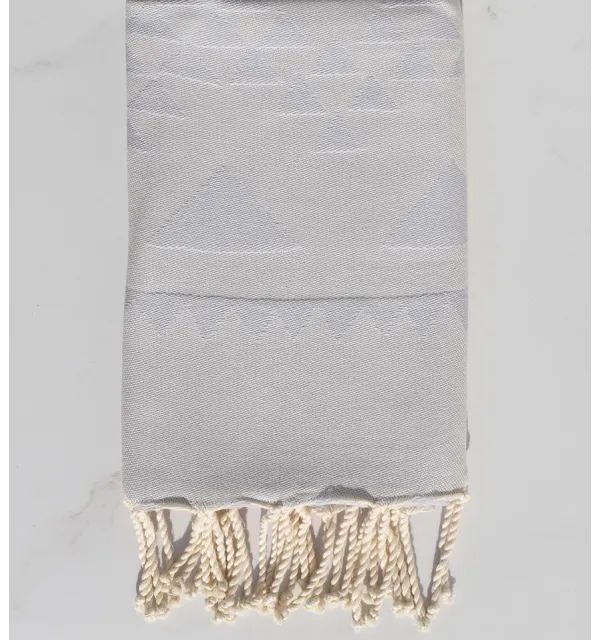 Fouta bohémian couleur pervenche clair 