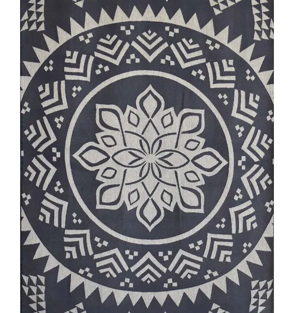 Fouta bohémian bleu de minuit 