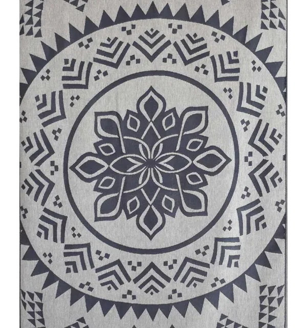 Fouta bohémian bleu de minuit 