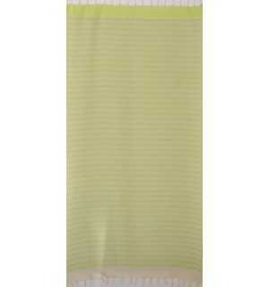 Fouta zigzag vert lime 2