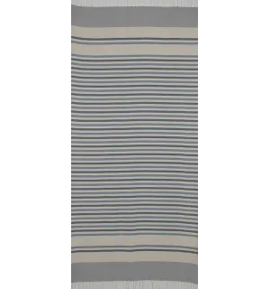 Chevron blanc crème,bleu charrette et paon 2