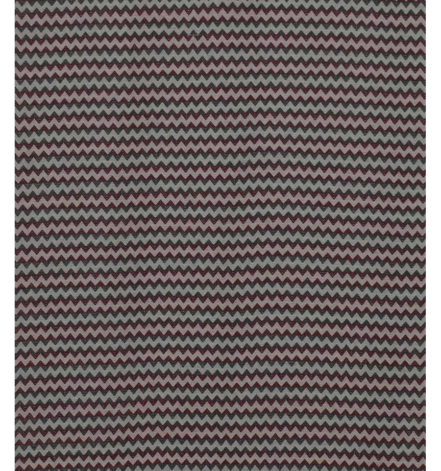 Fouta zigzag crème, gris et pourpre 