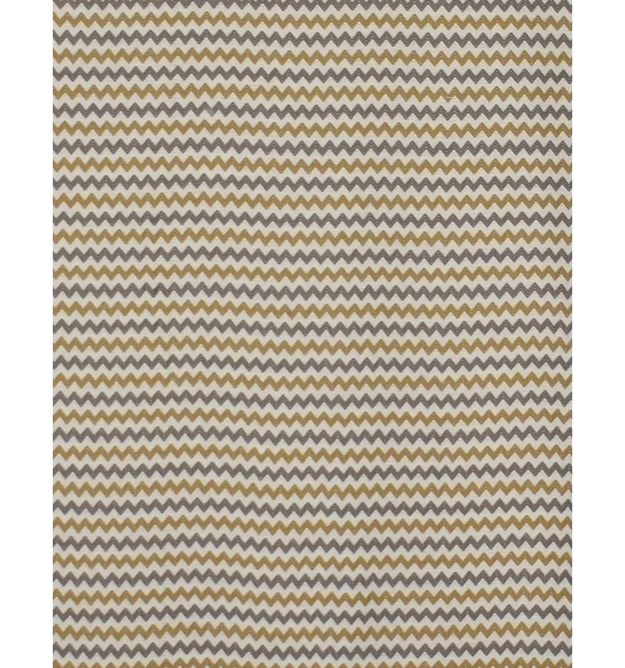 Fouta zigzag crème, jaune motard et gris 