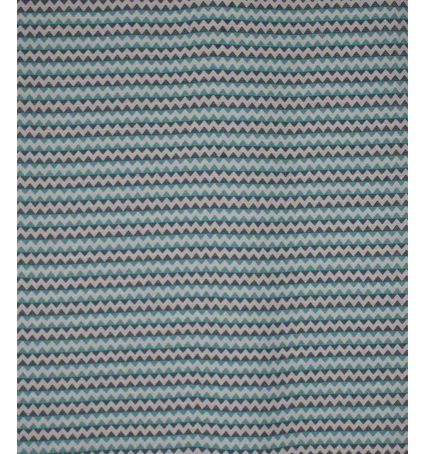 Fouta zigzag crème,bleu cobalt et Turquoise 