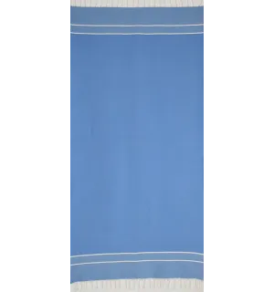 Fouta chevron bleu électrique clair 2