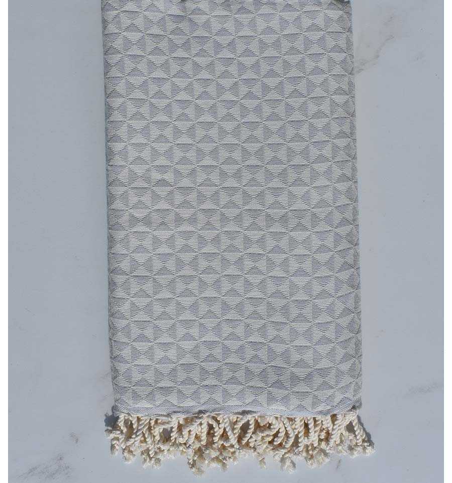 Fouta papillon gris de lin