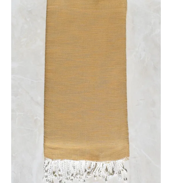 Jeté flammé couleur poil de chameau 