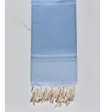 Serviette de plage RAF-RAF bleu bleuet et bleu ciel