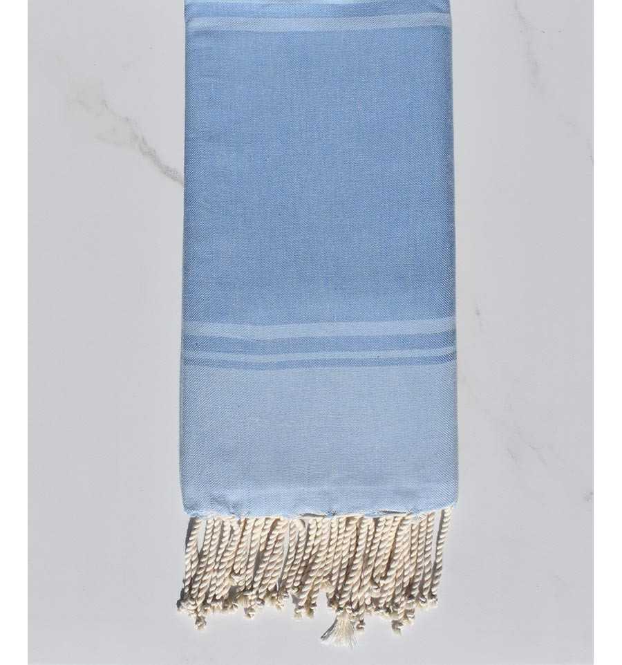 serviette de plage RAF-RAF bleu bleuet et bleu ciel