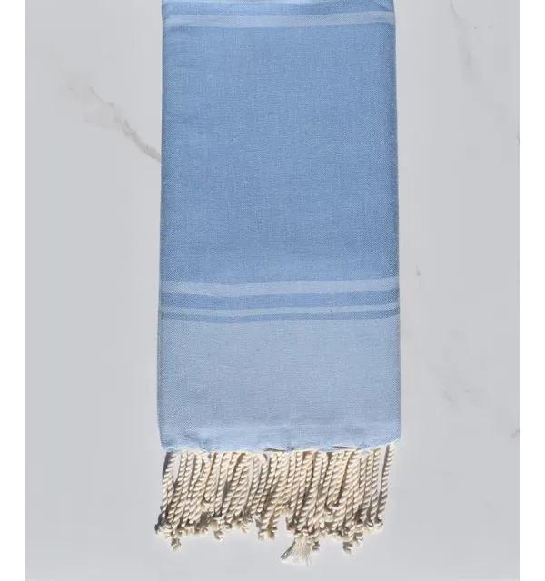 serviette de plage RAF-RAF bleu bleuet et bleu ciel 