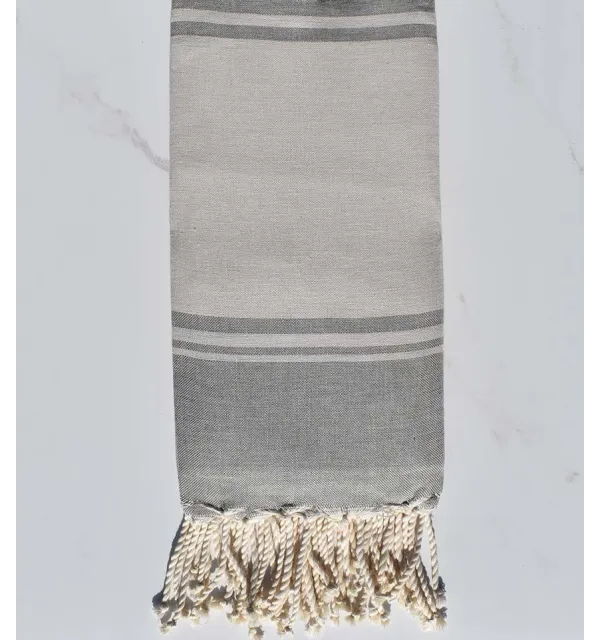 serviette de plage RAF-RAF bisque et gris 