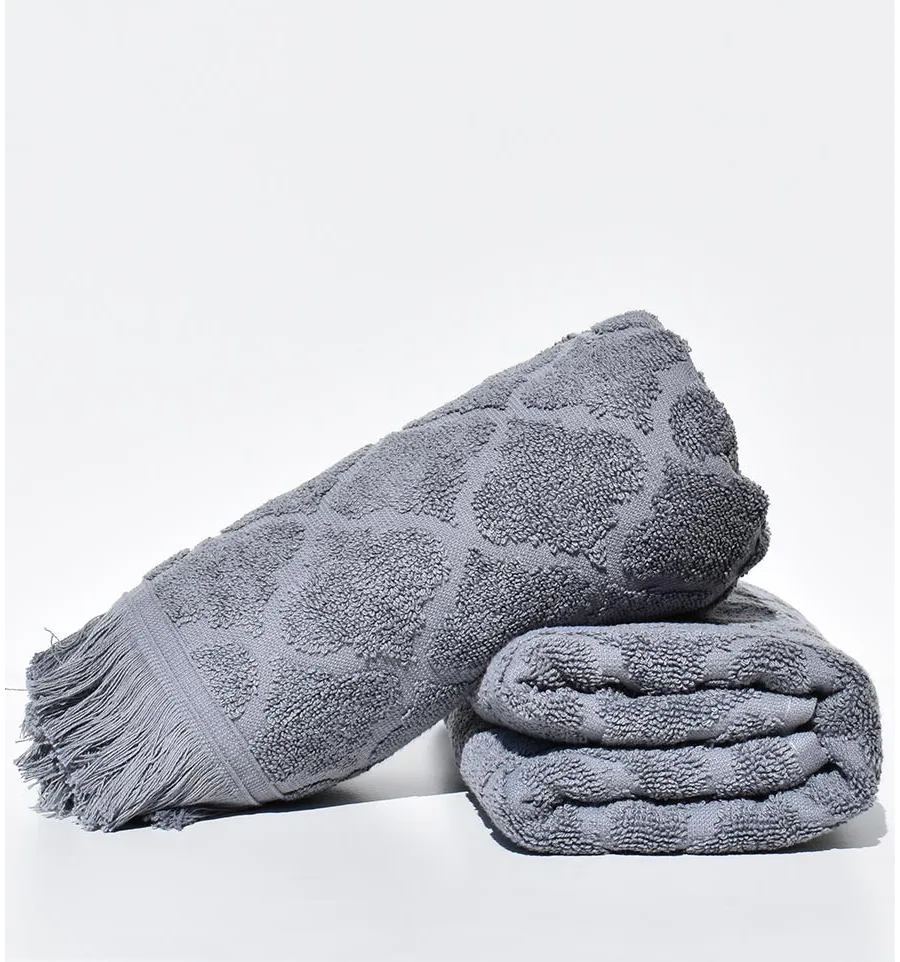 Serviette invité ELYSSA gris 