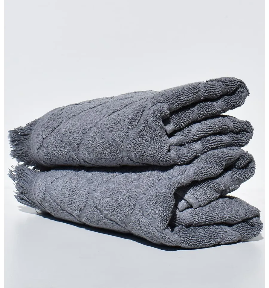 Serviette invité ELYSSA gris 