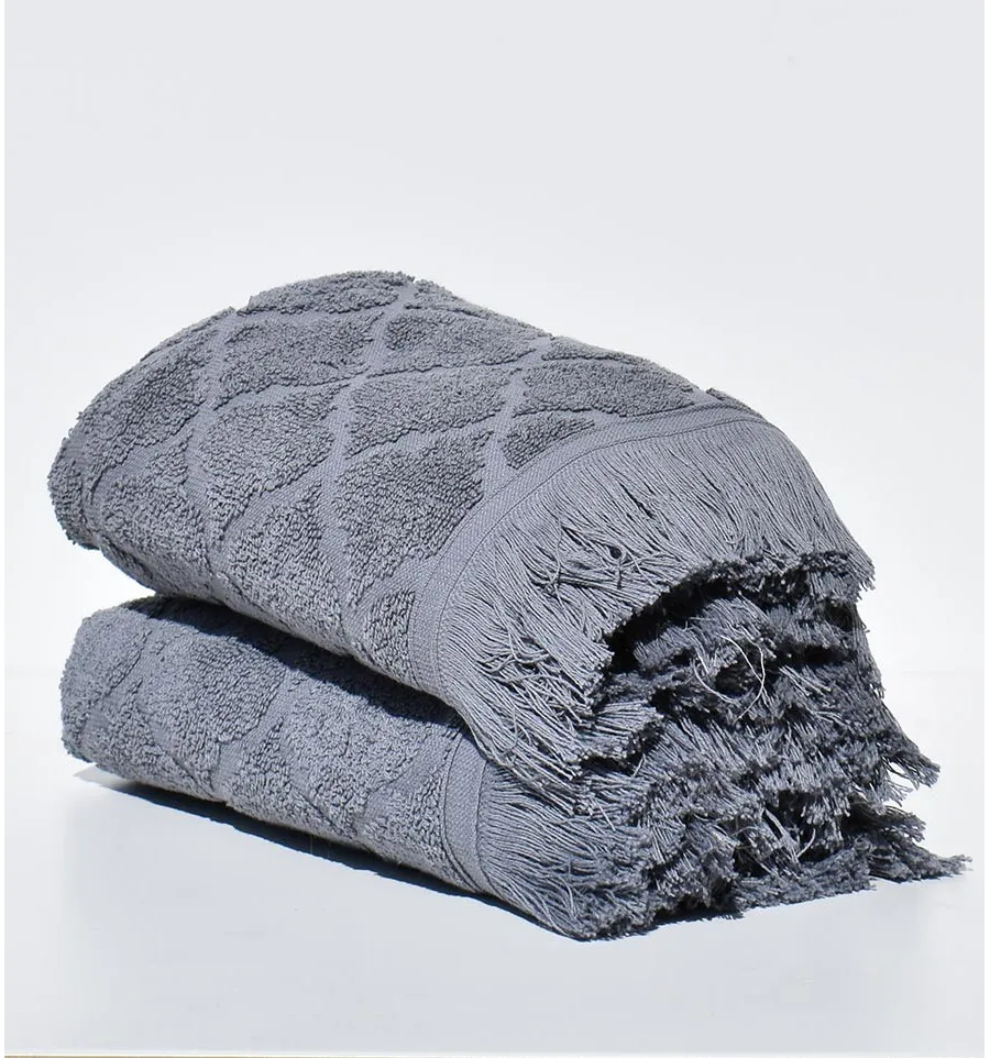 Serviette invité ELYSSA gris 