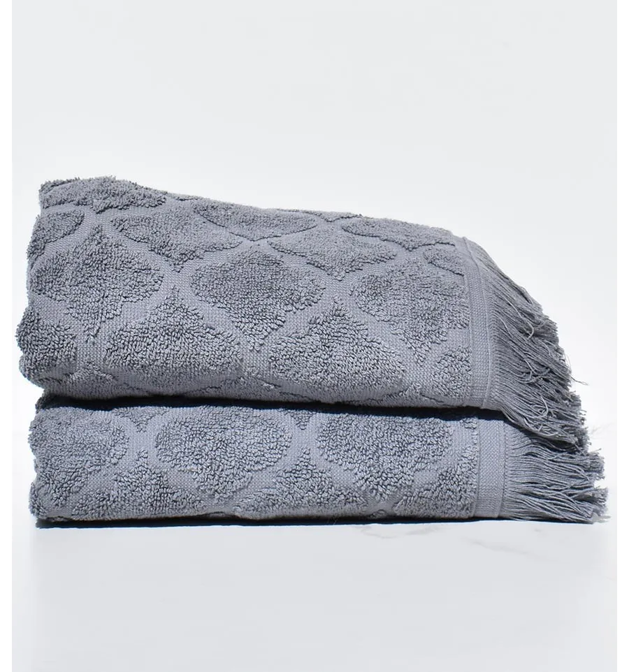 Serviette invité ELYSSA gris 