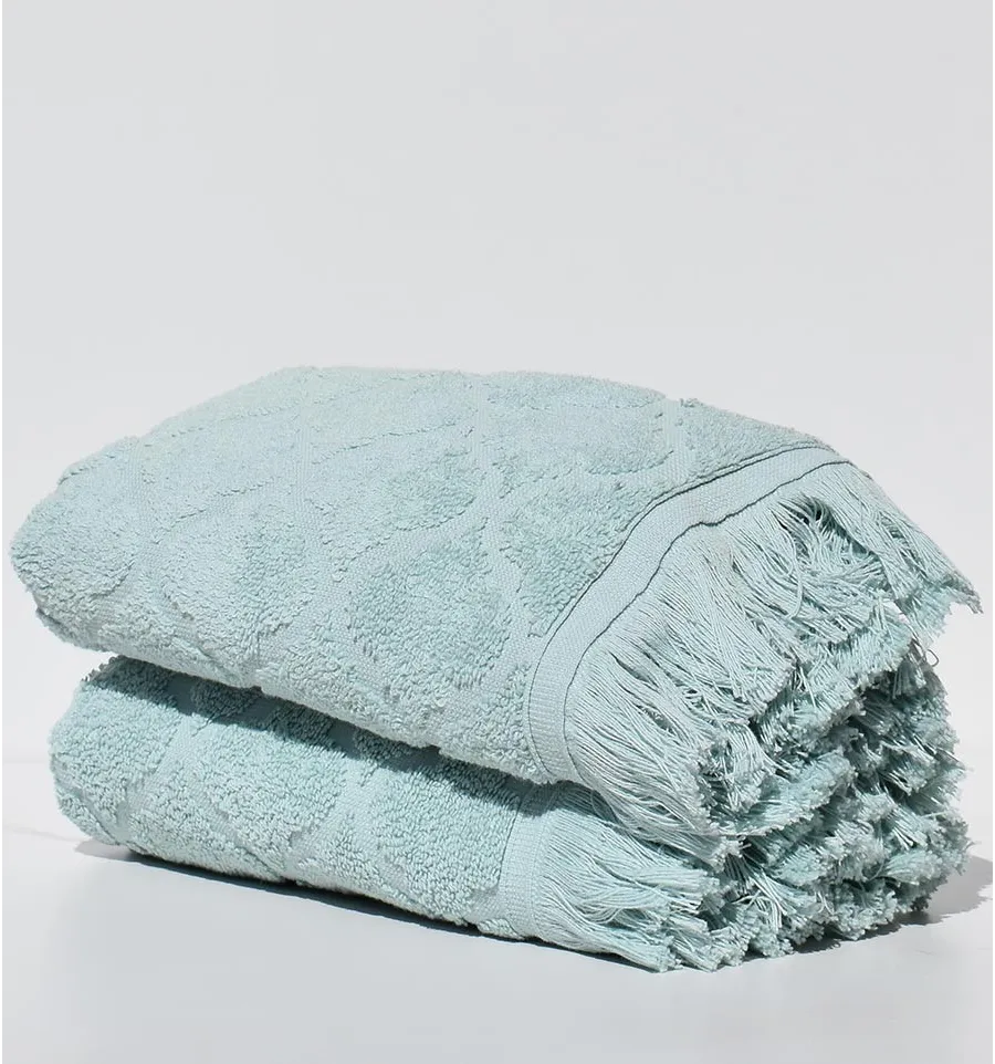 Serviette invité ELYSSA  vert