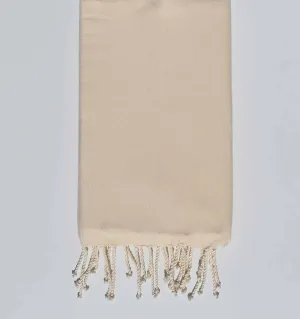 fouta plate couleur blanc écru 