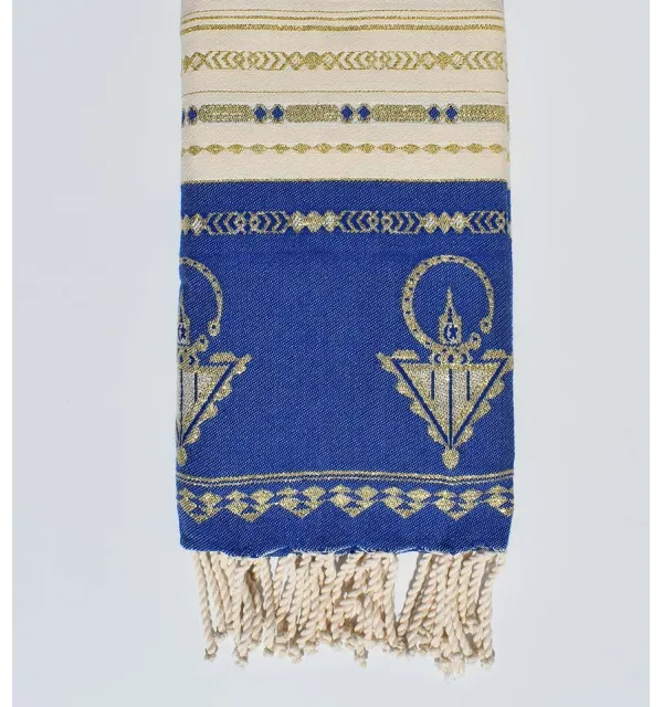 Fouta khlela bleu roi 