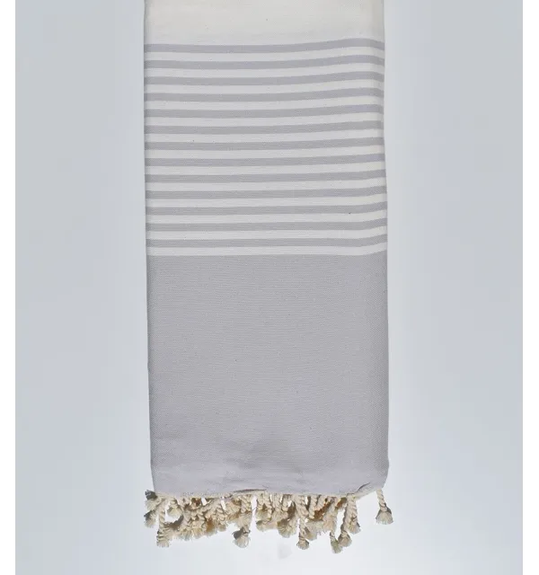 Jeté gris perle 