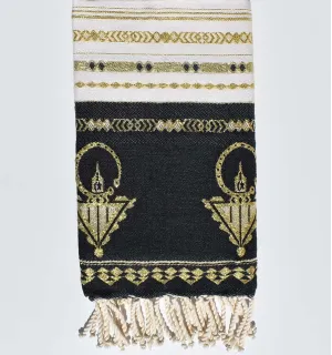 Fouta khlela noir 