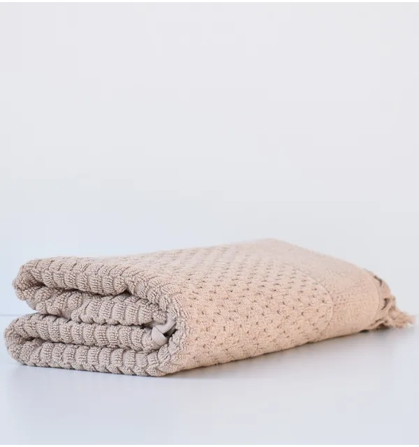 Serviette de bain HAMILCAR beige foncé 