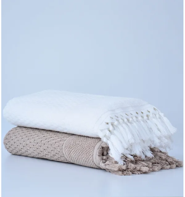 Serviette de bain HAMILCAR beige foncé 