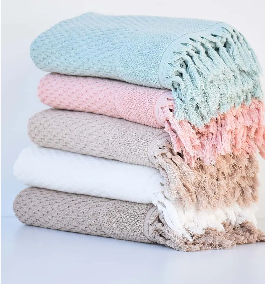 Serviette de bain HAMILCAR saumon 