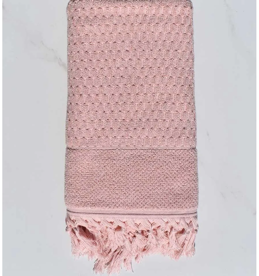 Serviette de bain HAMILCAR saumon 