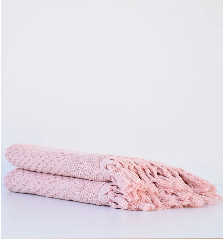 Serviette de bain HAMILCAR saumon 