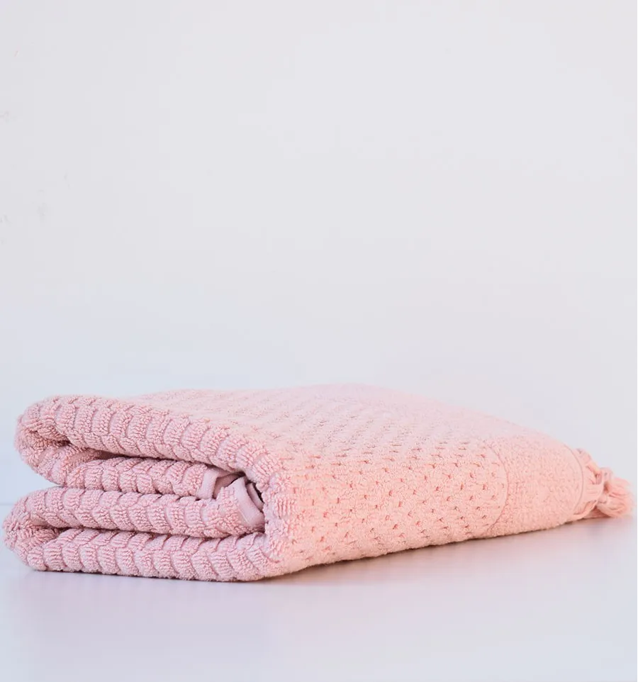 Serviette de bain HAMILCAR saumon 