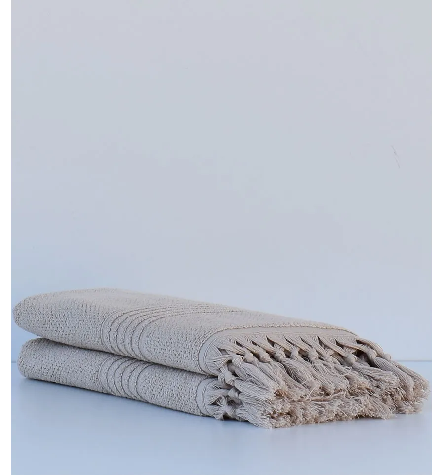 Serviette de bain HANNABAL beige 