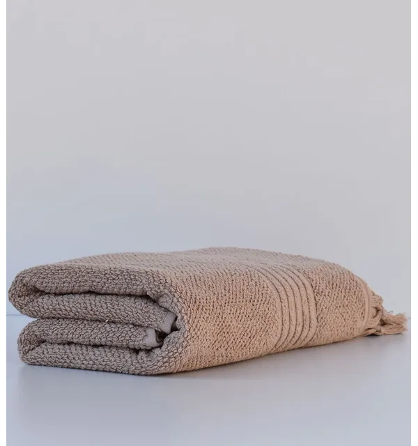 Serviette de bain HANNABAL beige foncé 
