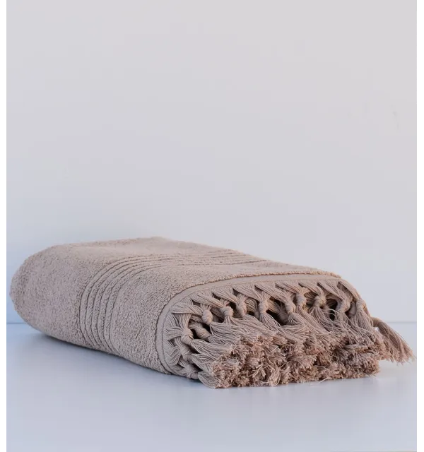 Serviette de bain HANNABAL beige foncé 