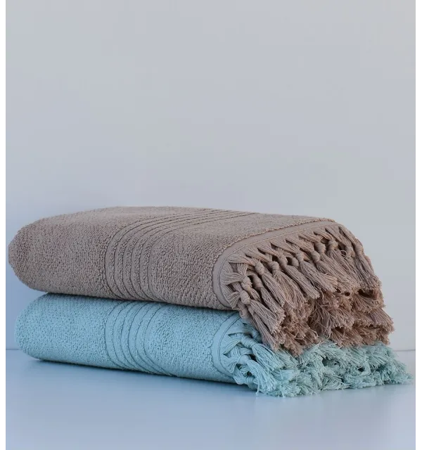 Serviette de bain HANNABAL beige foncé 