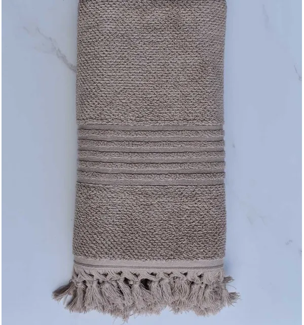 Serviette de bain HANNABAL beige foncé 