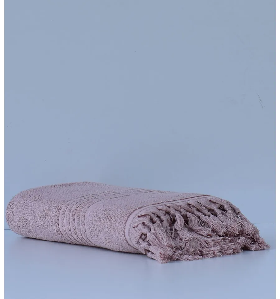 Serviette de bain LYNN saumon 