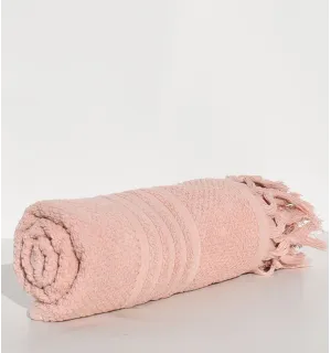 Serviette invité HANNIBAL saumon 2