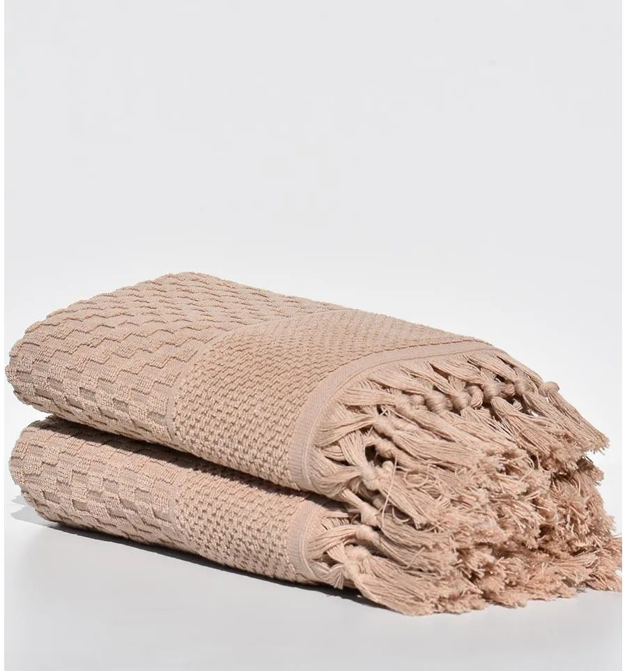 Serviette invité HAMILCAR beige foncé 