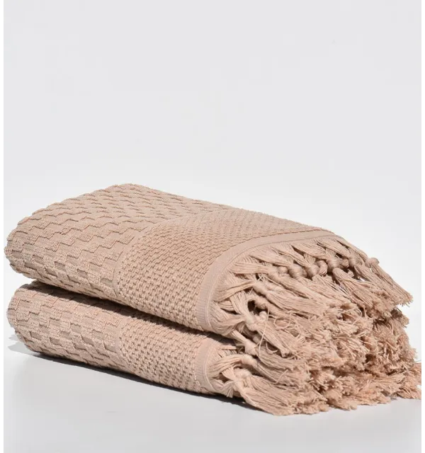Serviette invité HAMILCAR beige foncé 