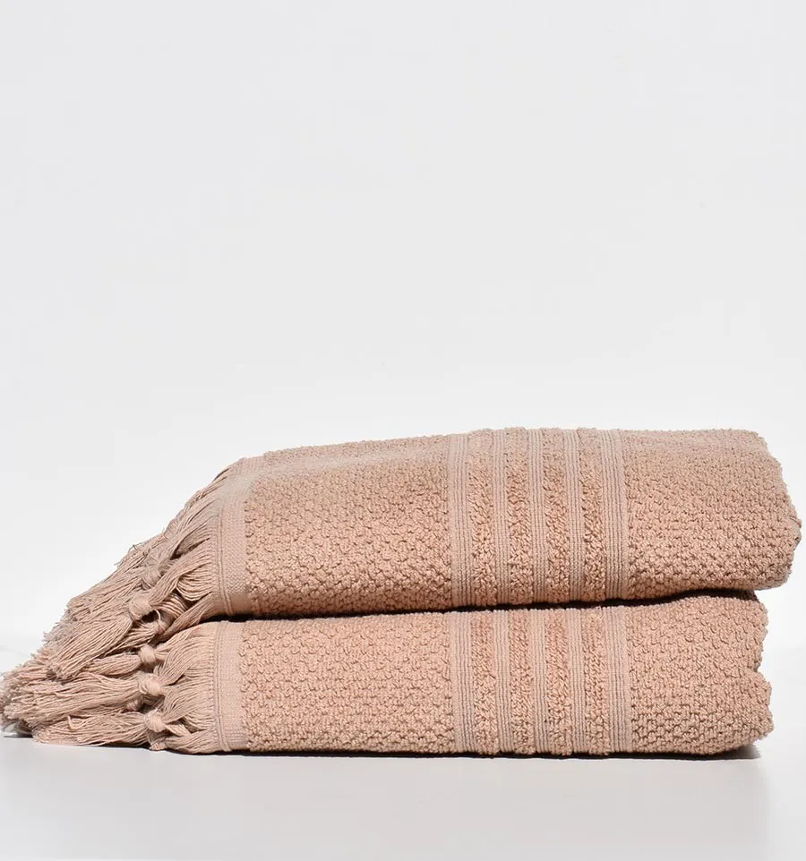 serviette invité HANNIBAL beige foncé