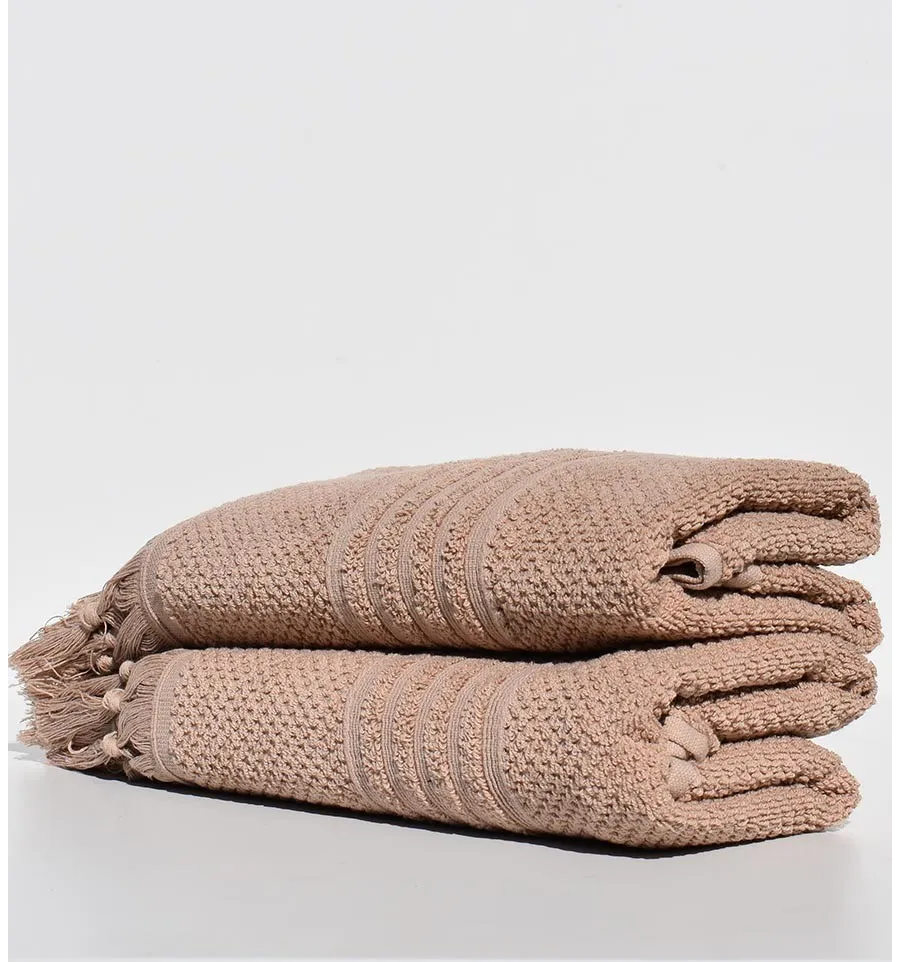 serviette invité HANNIBAL beige foncé