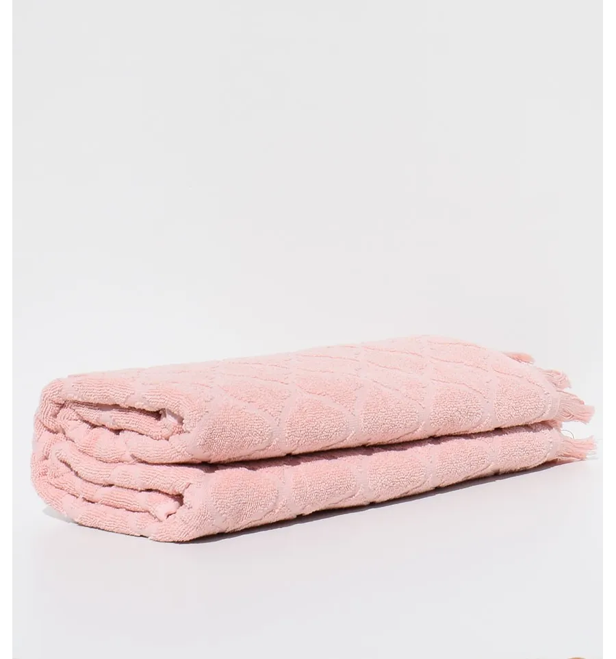 Draps de bain  Elyssa saumon 