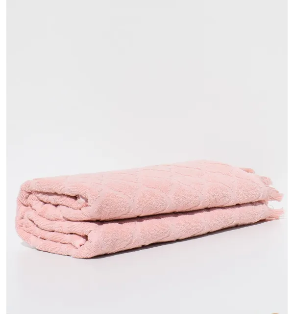 Draps de bain Elyssa saumon 