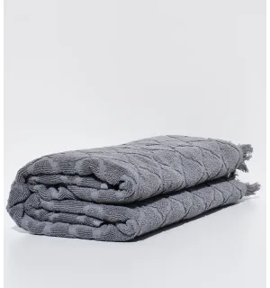 Draps de bain Elyssa gris 2