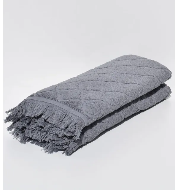 Draps de bain Elyssa gris 
